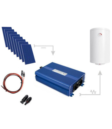 Zestaw solarny 3300W 8xPV Mono, przetwornica ECO Solar Boost MPPT PRO (2 x kabel 25m + złącza MC4)