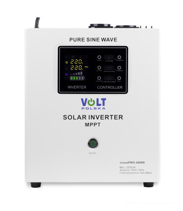 Inwerter solarny SINUS PRO 2000 S 24V-230V 40A MPPT 100V