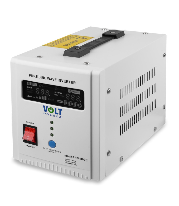 Zasilanie awaryjne pieca UPS VOLT SINUS PRO 800 E + AGM 65Ah