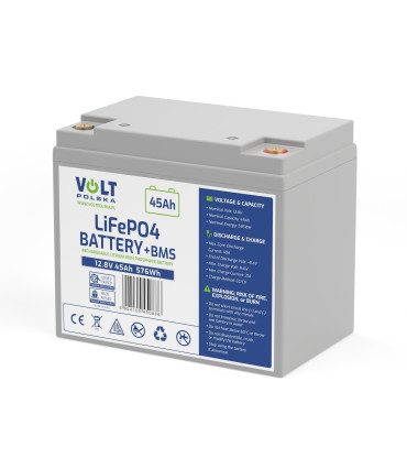 Akumulator LiFePO4 12V 45Ah (40A) VOLT + BMS